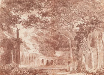 A Fonte Oval nos Jardins da Villa dEste, Tivoli